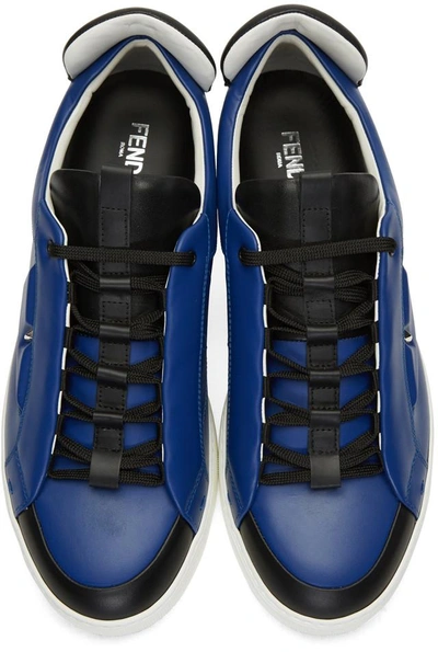 Shop Fendi Blue Bag Bug Trainers