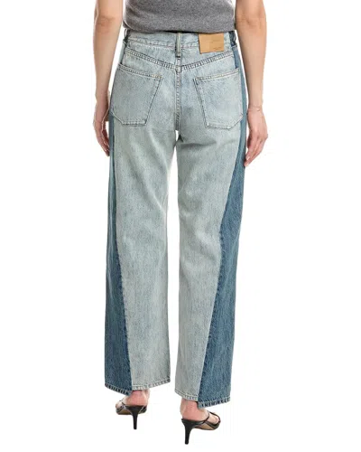 Rag & Bone Shea High-rise York Spliced Ankle Straight Jean In Blue