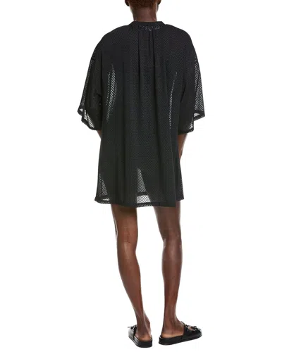 Tommy Bahama Textured Dot Tunic In Black