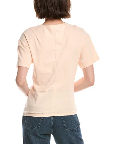 Rag & Bone Mica Draped T-shirt In Neutral