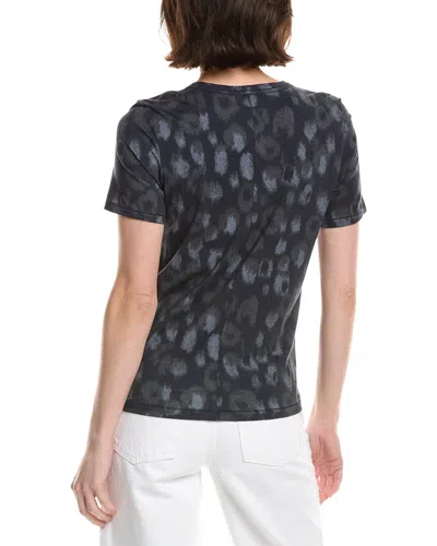Rag & Bone All Over Leopard Jersey T-shirt In Blue
