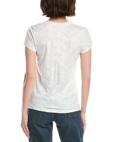 Rag & Bone All Over Summer Leaf T-shirt In Blue
