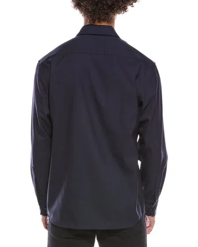 Eterna Wool Shirt In Blue