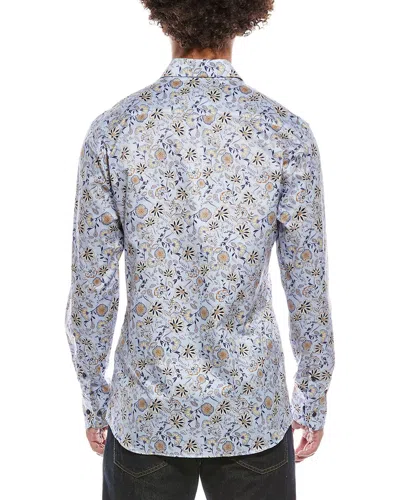 Eterna Printed Kent Shirt In Multi