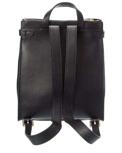 Italian Leather Backpack In Black