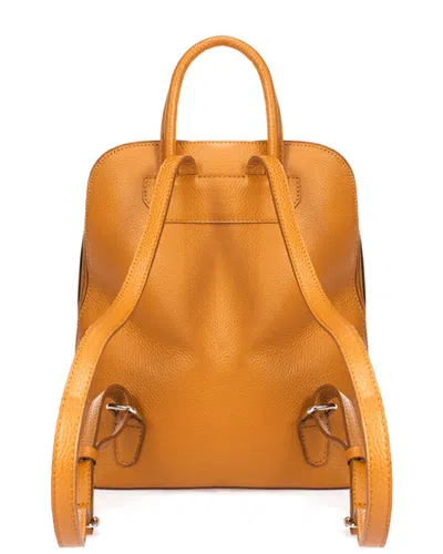 Italian Leather Backpack In Brown