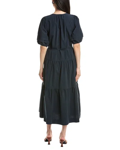 Nation Ltd Adele Midi Dress In Blue