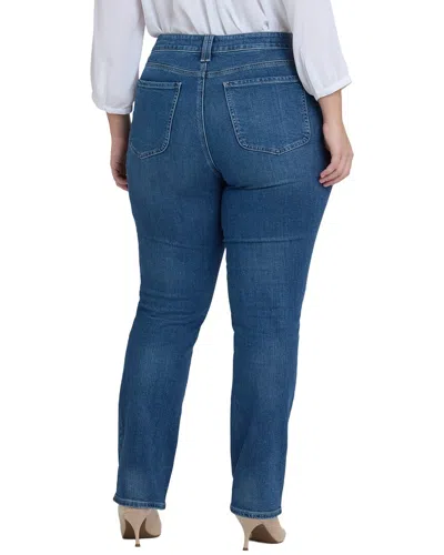 Nydj Plus Size Marilyn Straight Front Patch Pockets Jeans In Multi