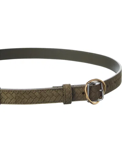 Jacquemus Woven-design Buckle-fastening Belt In Brown