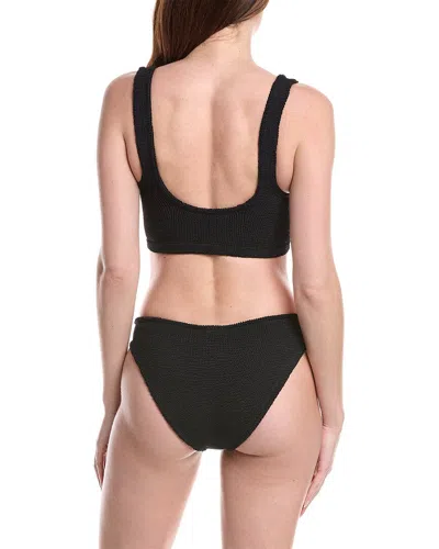 Hunza G 2pc Coverage Xandra Bikini Set In Black