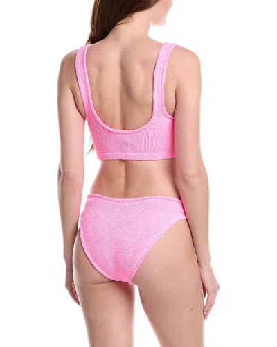 Hunza G 2pc Coverage Xandra Bikini Set In Pink