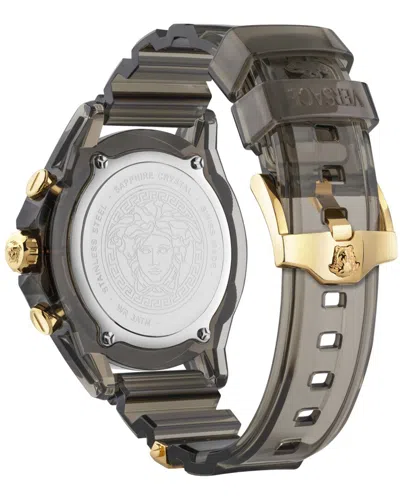 Versace Icon Active Chronograph Watch In Gray