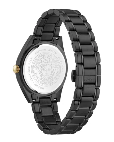 Versace Men's V-code Watch In Black