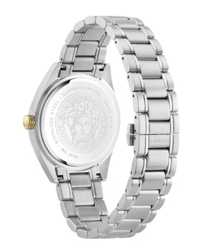 Versace Men's V-code Watch In Silver