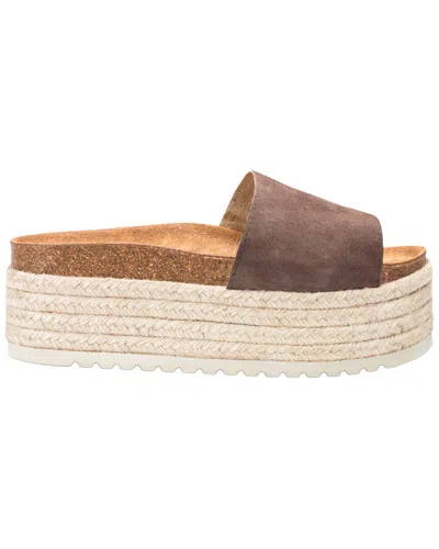 Menina Step Tall Leather Flat In Multi