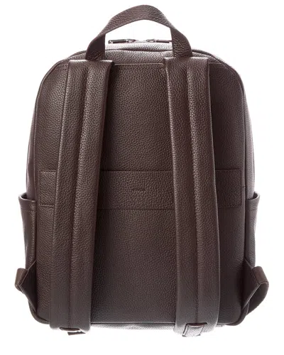 Vince Leather Backpack In Brown