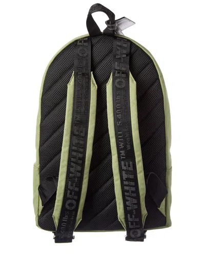 Off-white Dome Double Pocket Backpack In Green