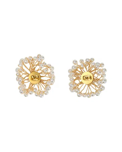 Saachi Pearl Webbed Earrings In Multi