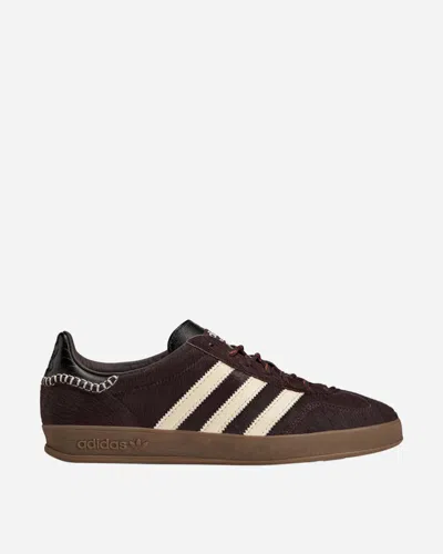 Adidas Originals Adidas By Wales Bonner Gazelle Pony Sneakers In Burgundy