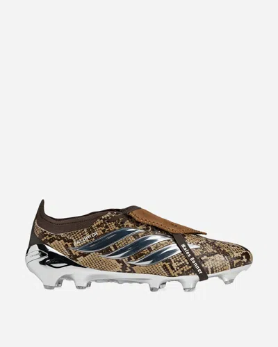 Adidas Originals X Wales Bonner Predator Elite Snakeskin-effect Sneakers In Brown