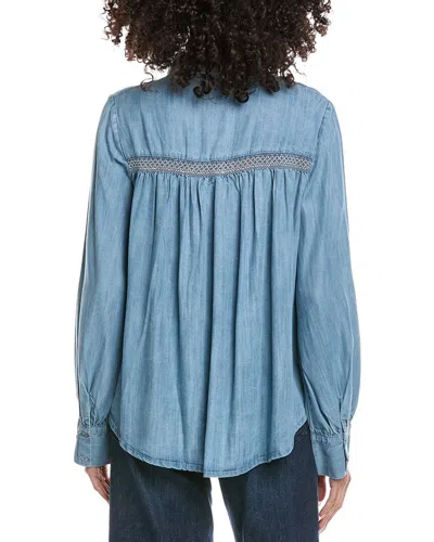 Elan Long Sleeve Top In Blue