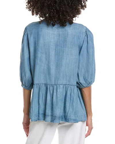 Elan Short Sleeve Top In Blue