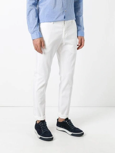 Shop Dondup Gaubert Trousers - White