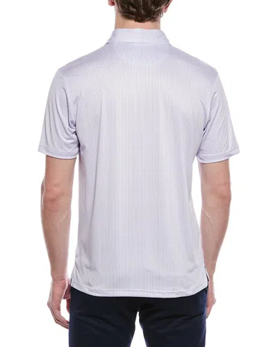 Tailorbyrd Multi Dots Printed Performance Polo Shirt In White