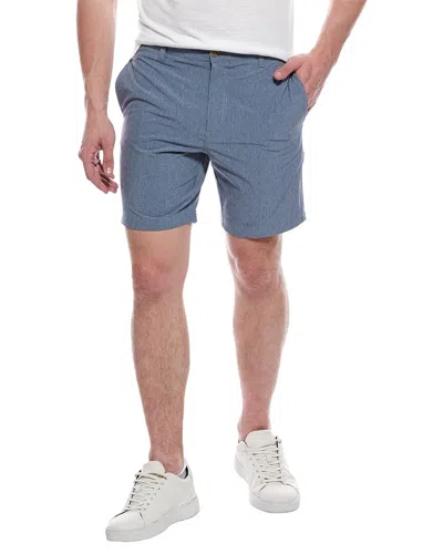 Tailorbyrd Grid Performance Short In Blue
