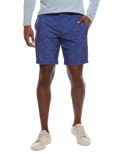 Tailorbyrd Printed Performance Short In Blue