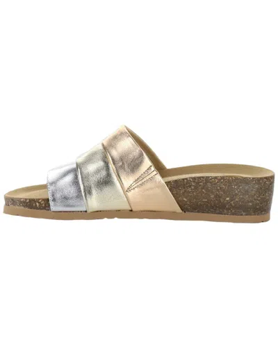 Bos. & Co. Libby Platform Wedge Slide Sandal In Multi