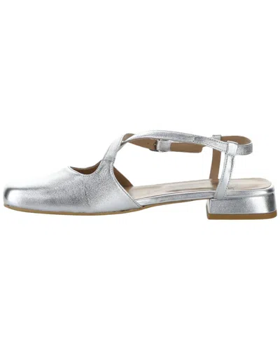 Fly London Cefi Metallic Leather Shoe In Silver