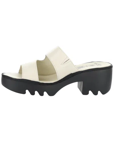 Fly London Tech Platform Sandal In White