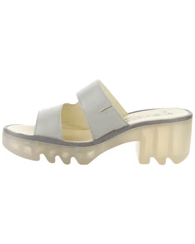 Fly London Tech Platform Sandal In Gray
