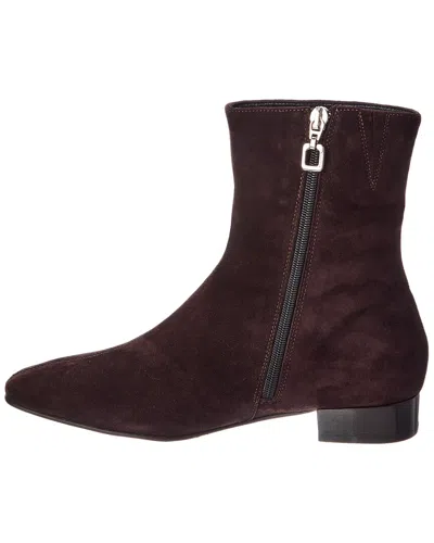 Carel Paris Aiglon Zip Suede Ankle Boots In Brown