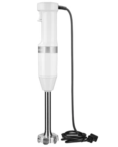 Kitchenaid Variable Speed White Hand Immersion Blender With $11 Credit In White