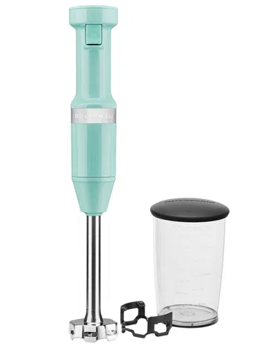 Kitchenaid Variable Speed Blue Immersion Hand Blender With $7 Credit In Blue