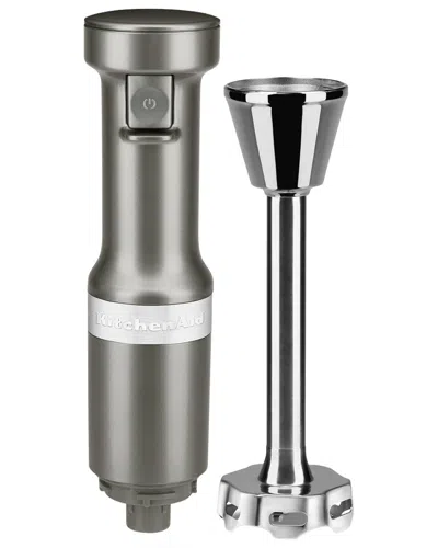 Kitchenaid Variable Speed Silver Immersion Hand Blender With $7 Credit In Silver