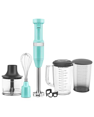 Kitchenaid Variable Speed Aqua Hand Immersion Blender With $11 Credit In Multi