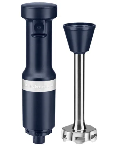Kitchenaid Variable Speed Immersion Hand Blender With $7 Credit In Blue
