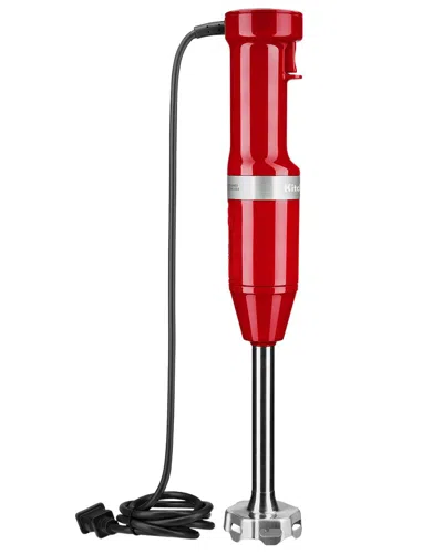 Kitchenaid Variable Speed Red Hand Immersion Blender With $11 Credit In Red