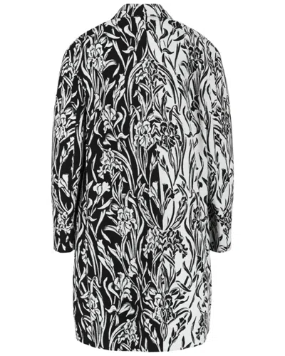 Givenchy Double-breasted Floral Jacquard Coat In Multi