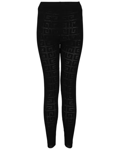 Givenchy Logo-pattern Leggings In Black