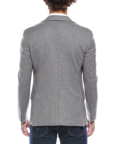 Eleventy Wool-blend Jacket In Gray