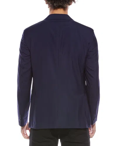 Eleventy Wool & Silk-blend Jacket In Blue