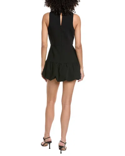 Amanda Uprichard Marshall Bubble Skort Romper In Black