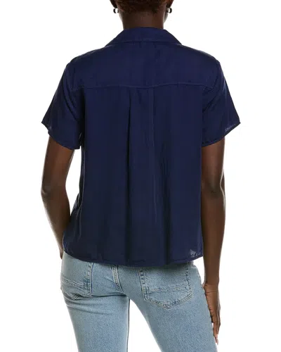 Bella Dahl Short Sleeve Pullover In Blue