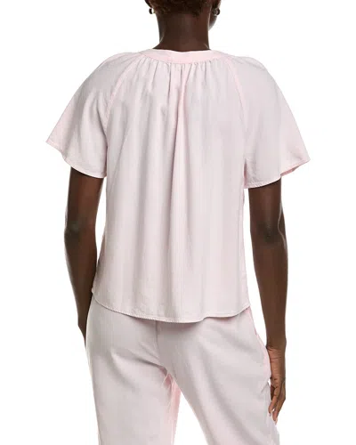 Bella Dahl Flowy Short Sleeve Pullover In Pink
