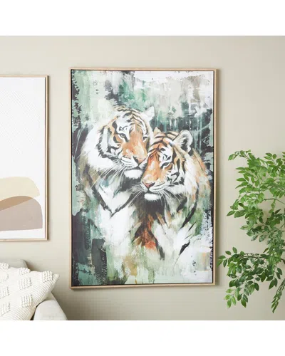 Peyton Lane Modern Canvas Framed Wall Art In Multi
