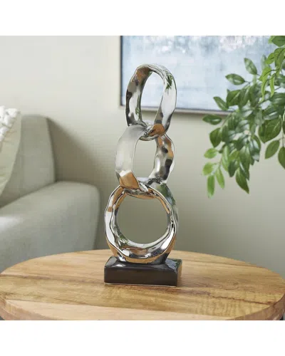 Peyton Lane Glam Ceramic Sculpture In Silver